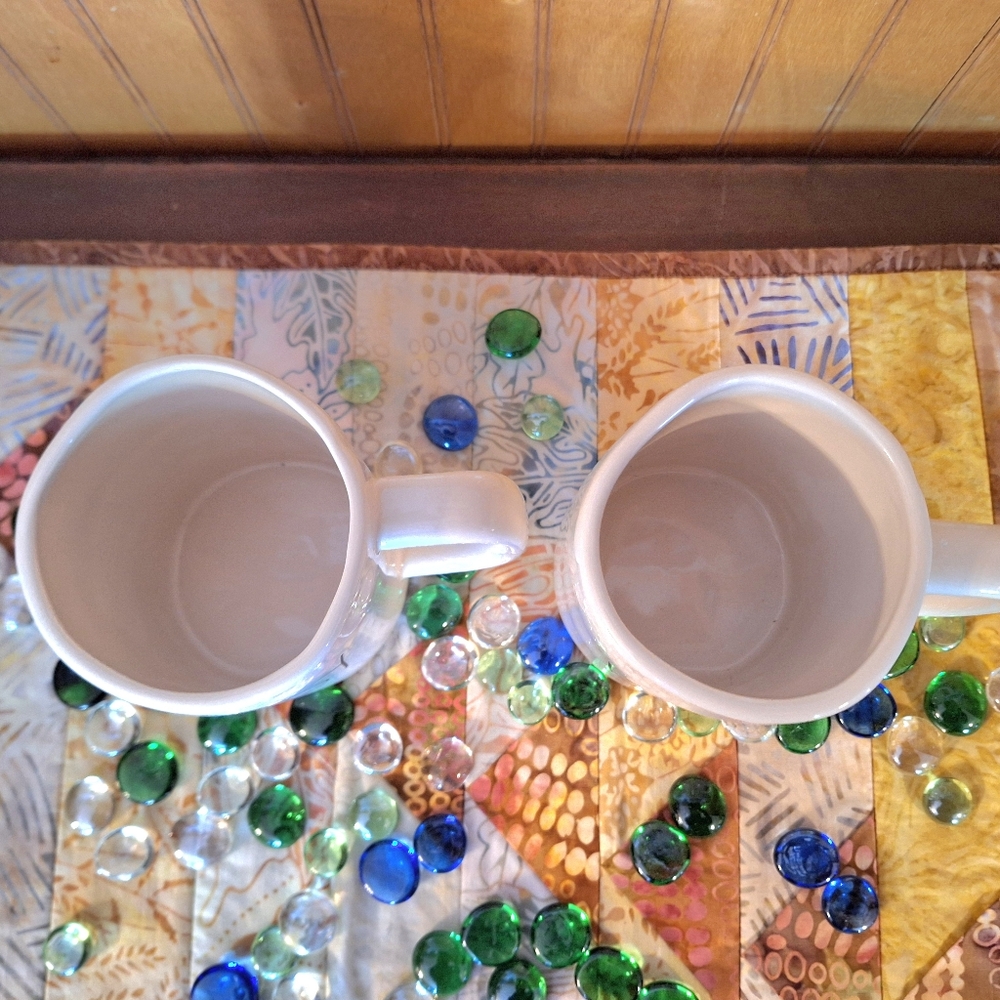 Rae Dunn Hubby & Wifey Ceramic Mug Set Of 2 - Picture 4 of 9